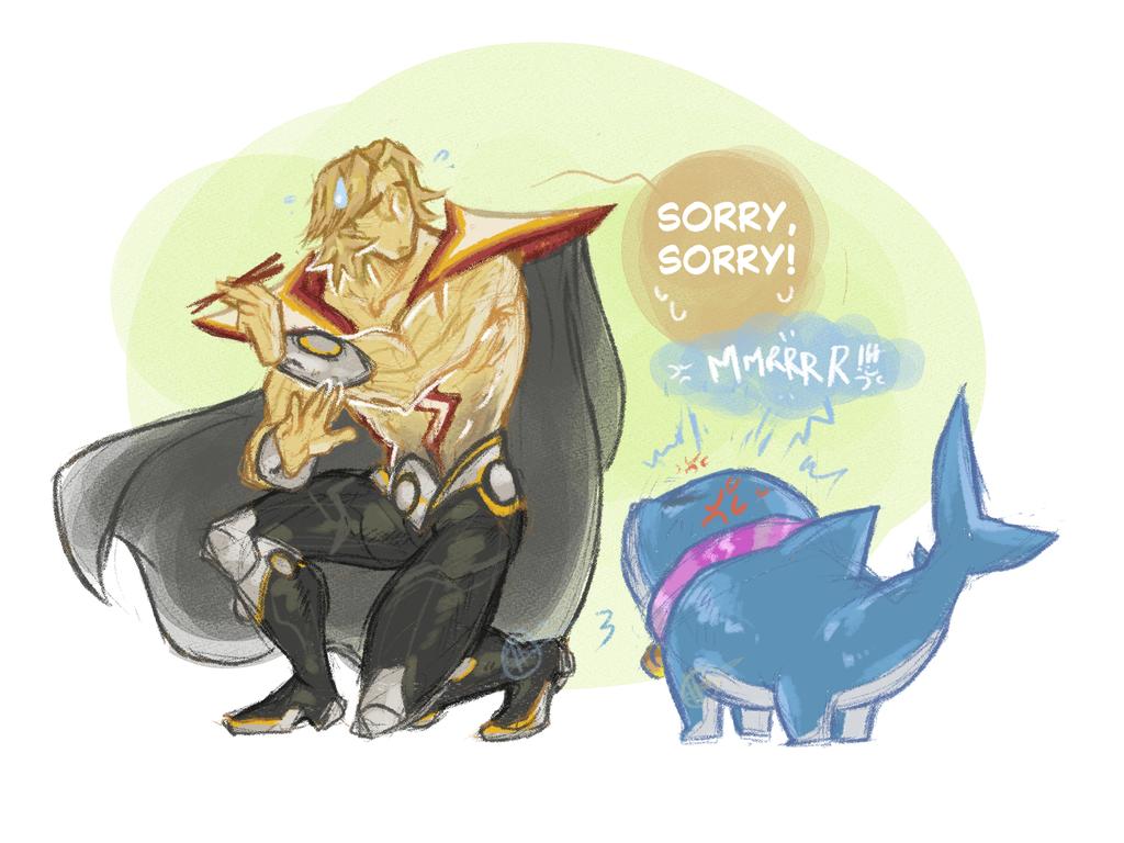 halhalhalu22's tweet photo. I couldn't resist! This was all I saw when I saw this video!

#MarvelRivalsfanart #MarvelStudios #marvelRivals #adamwarlock #jeffthelandshark #itsjeff https://t.co/ELy5Tpqbun