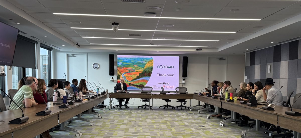 Astrid Schomaker (@schomakerastrid) on Twitter photo A pleasure to host <a href="/bio_diverse/">Andy Gonzalez</a> at <a href="/UNBiodiversity/">UN Biodiversity</a> for a reflection on connecting monitoring with policy and action.
<a href="/GEOBON_org/">GEO BON</a>'s work is crucial for understanding what is happening to🌏biodiversity and whether the #KMGBF implementation is bending the biodiversity loss curve. A pleasure to host <a href="/bio_diverse/">Andy Gonzalez</a> at <a href="/UNBiodiversity/">UN Biodiversity</a> for a reflection on connecting monitoring with policy and action.
<a href="/GEOBON_org/">GEO BON</a>'s work is crucial for understanding what is happening to🌏biodiversity and whether the #KMGBF implementation is bending the biodiversity loss curve.