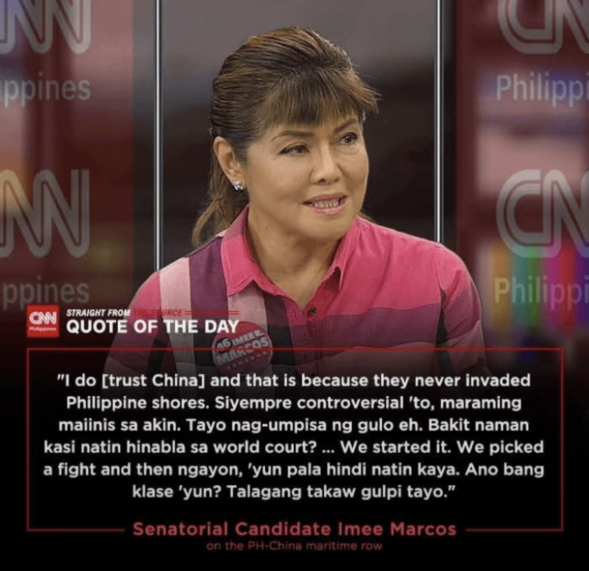 isabelmerana's tweet image. Hindi lang inis, maraming hindi boboto sayo! At tayo pa pala ang instigator ng gulo sa WPS? 😏🤕 ~ctto~