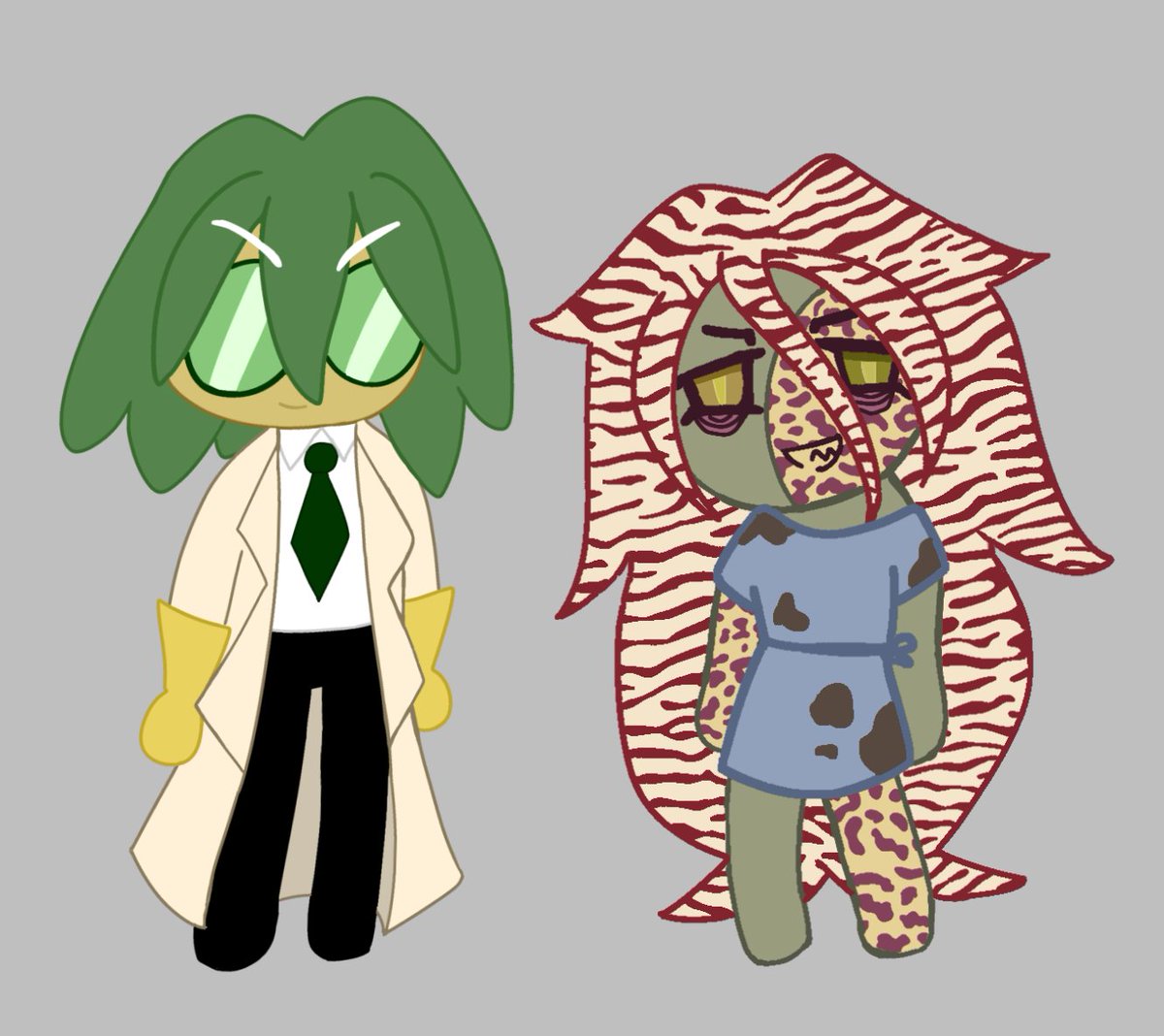 reduchii's tweet photo. Dr. Mayapple Cookie and her chud child Stapelia Cookie

#CRK #cookierun #cookierunoc https://t.co/sSEQcFsIgH
