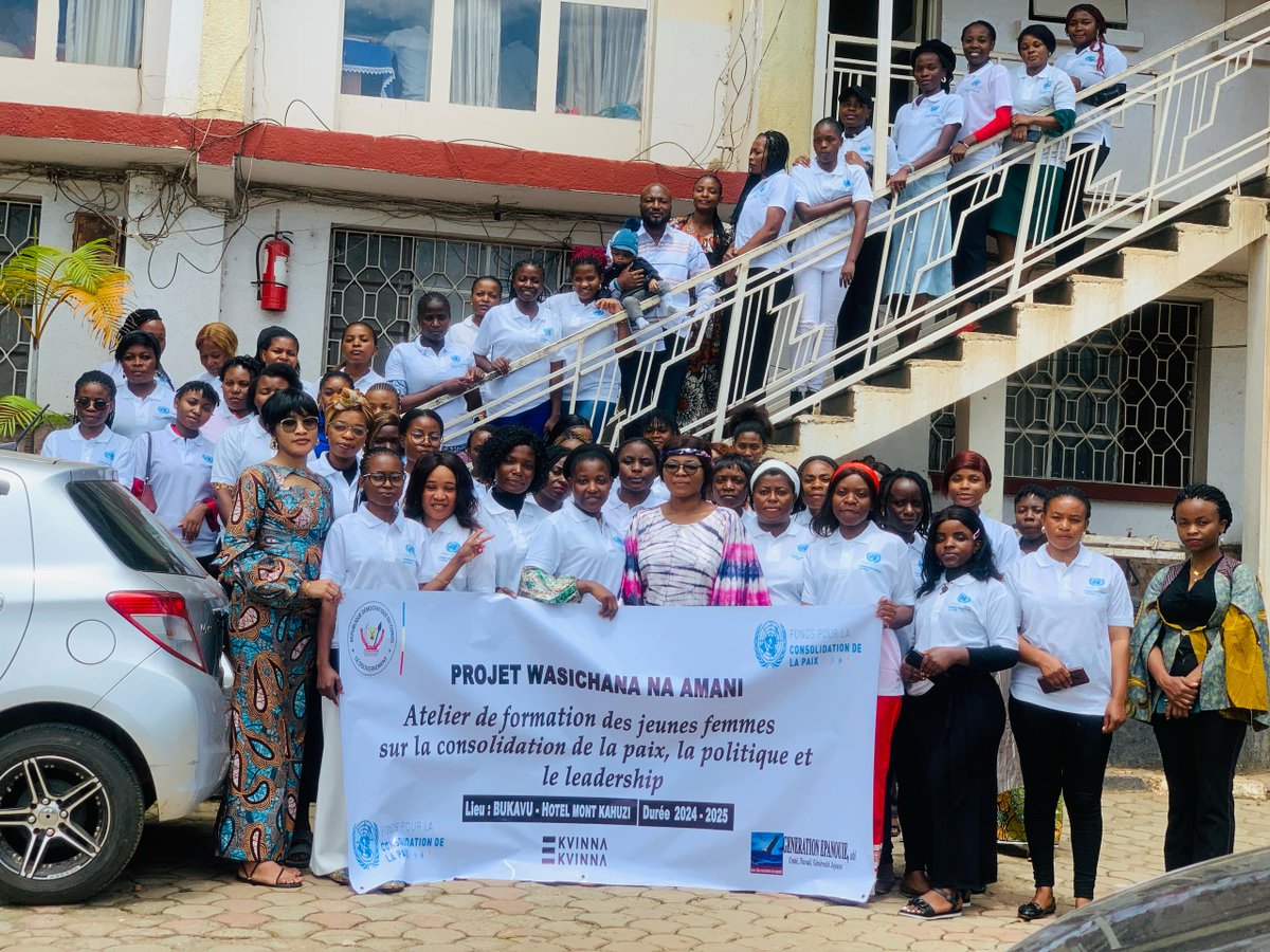 GEpanouie's tweet photo. 🇨🇩#RDC #BUKAVU
🗓️Jeudi 10 avril 2025,  Génération Épanouie vient de démarrer la première session de formation de deux jours en faveur des 50 jeunes femmes de la ville de Bukavu sur la consolidation de la #paix, la politique et le leadership.  (1/4)

@KvinnaKvinnaINT https://t.co/ZkvwZl3iTk