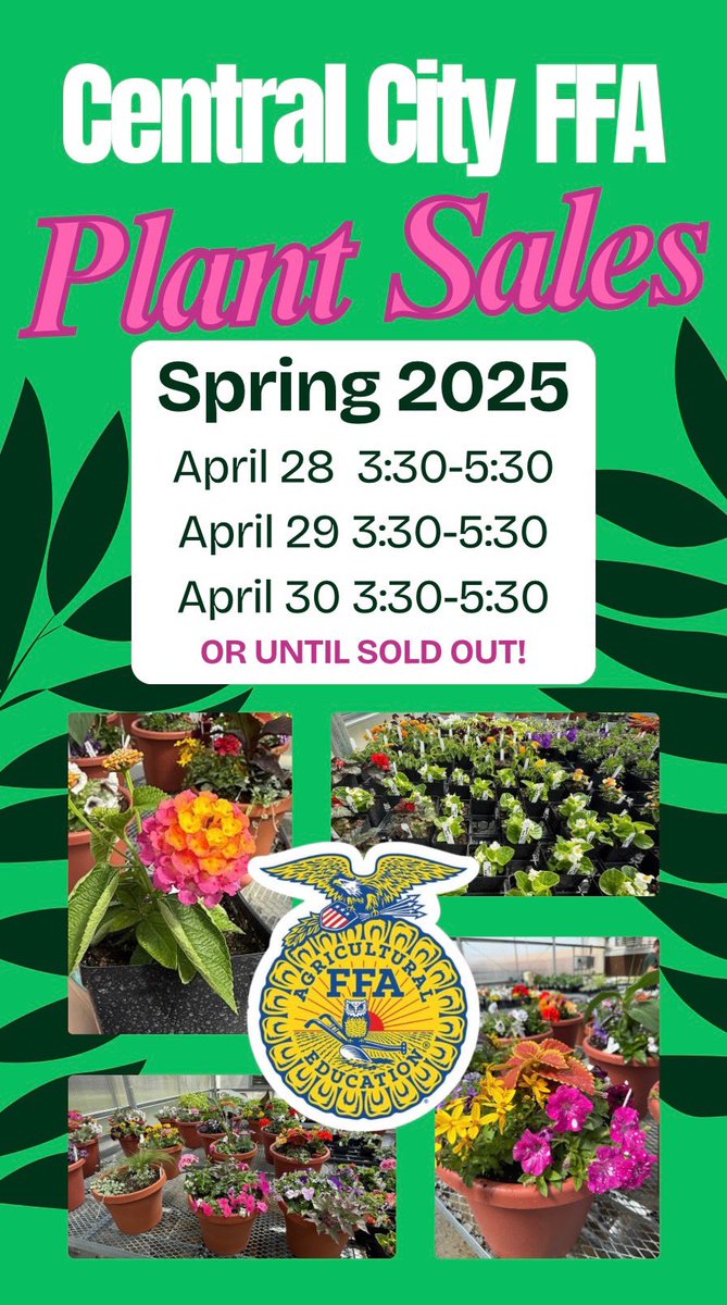Spring plant sales are coming up soon! <a href="/ccpsactivities/">Central City Bison</a> <a href="/CentralCityRN/">Republican Nonpareil</a>