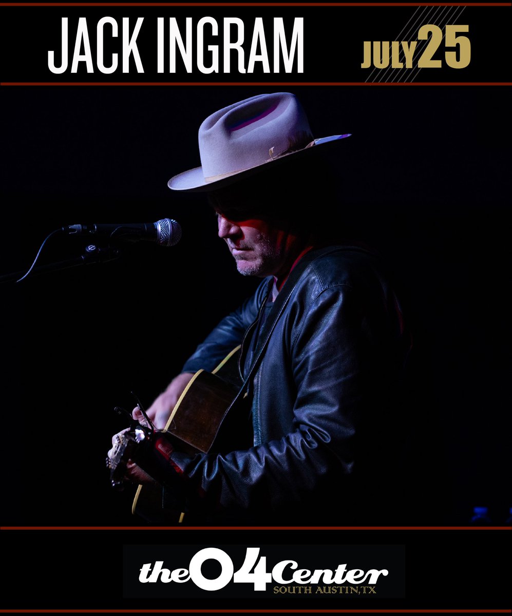 On sale now, Austin!!! See you at the <a href="/04Center/">04 Center</a> July 25th! Tickets: bit.ly/04CenterIngram