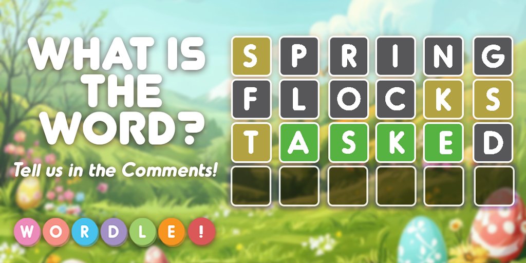 AppWordle's tweet photo. Happy Easter! 🐰 Can you solve this Puzzle Plus with the clues provided? Don't put all your eggs in one place!
#wordleapp #wordlechallenge #partialwordle #brainteaser #brainhealth #puzzle #puzzlegame #puzzlelover #gaming #mobilegames #easter https://t.co/J7lCHI4htg