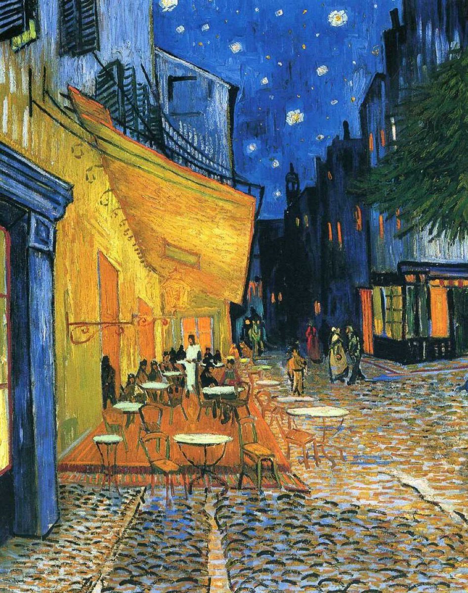 allontanarsio's tweet photo. Vincent van Gogh - Café Terrace at Night, 1888 https://t.co/l4jBcvBG0D