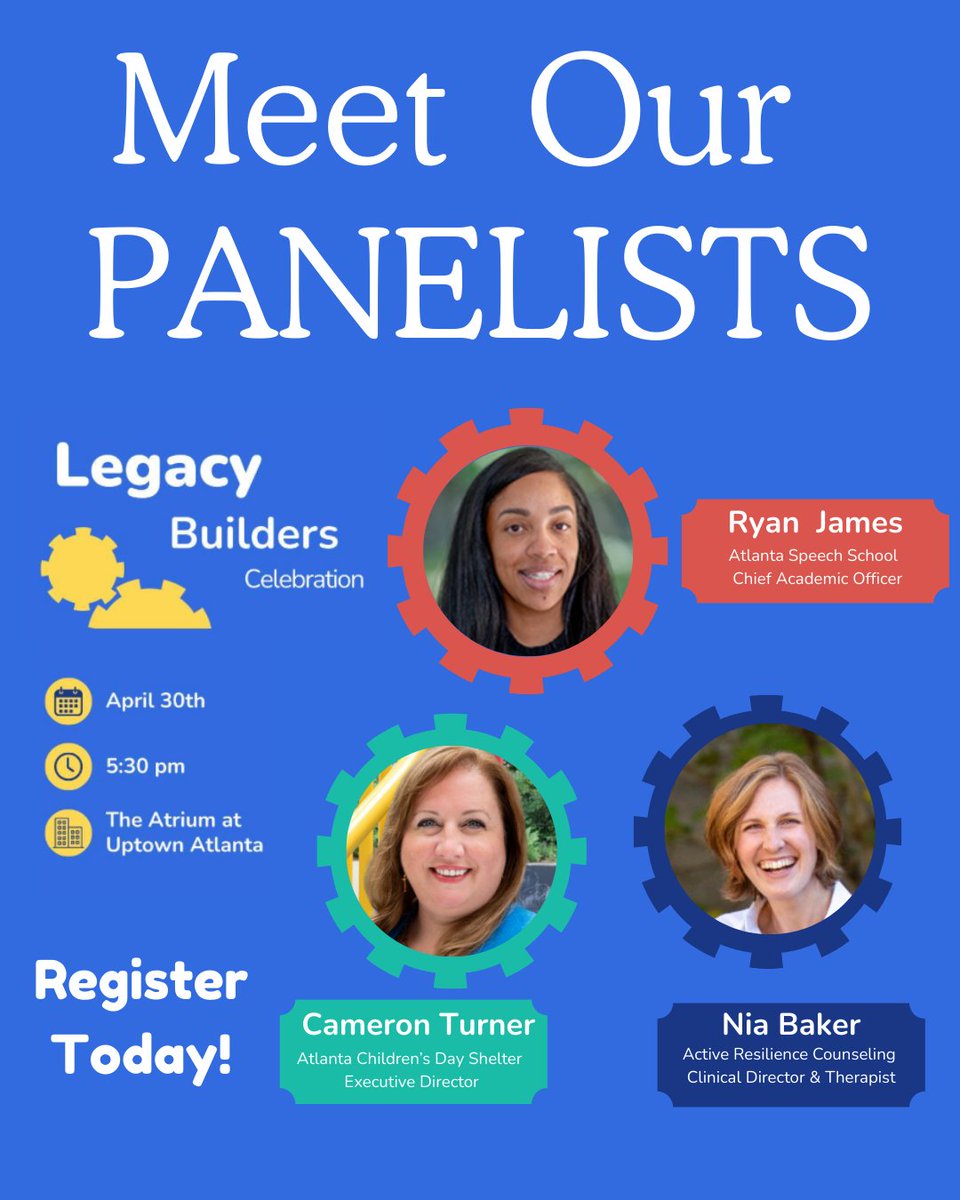 Join us in just 3 weeks at this year’s Legacy Builders’ Celebration! 🎉 Our expert panel will dive into early childhood education, mental health, and housing—key pillars to building strong, lasting legacies. Register here today : acsatl.org/25lbc-registra…