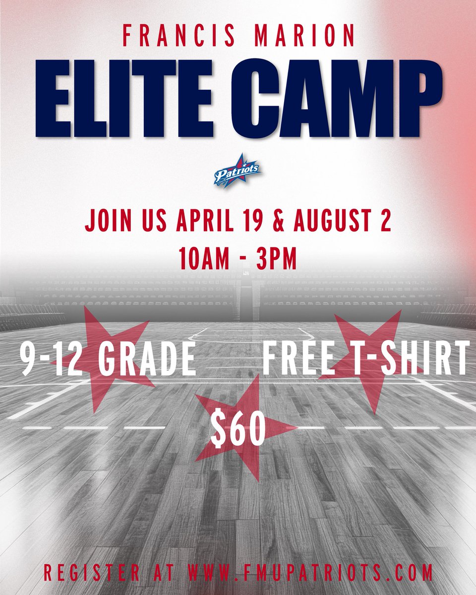 Opportunity Awaits…

Register Here- fmupatriots.com/news/2025/4/3/…

#SwampEm! /// #ThreeStripeLife! | #GoPatsGo! | #KeepEmHome!