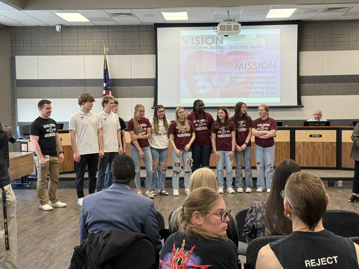 Salina Central Wrestling (@central_salina) on Twitter photo A few nights ago our wrestling team’s State qualifiers were recognized by the Board of Education and Superintendent Exline.
Awesome to have a community and district that supports athletic excellence! WE ARE SC
<a href="/USD305/">SalinaPublicSchools</a> A few nights ago our wrestling team’s State qualifiers were recognized by the Board of Education and Superintendent Exline.
Awesome to have a community and district that supports athletic excellence! WE ARE SC
<a href="/USD305/">SalinaPublicSchools</a>