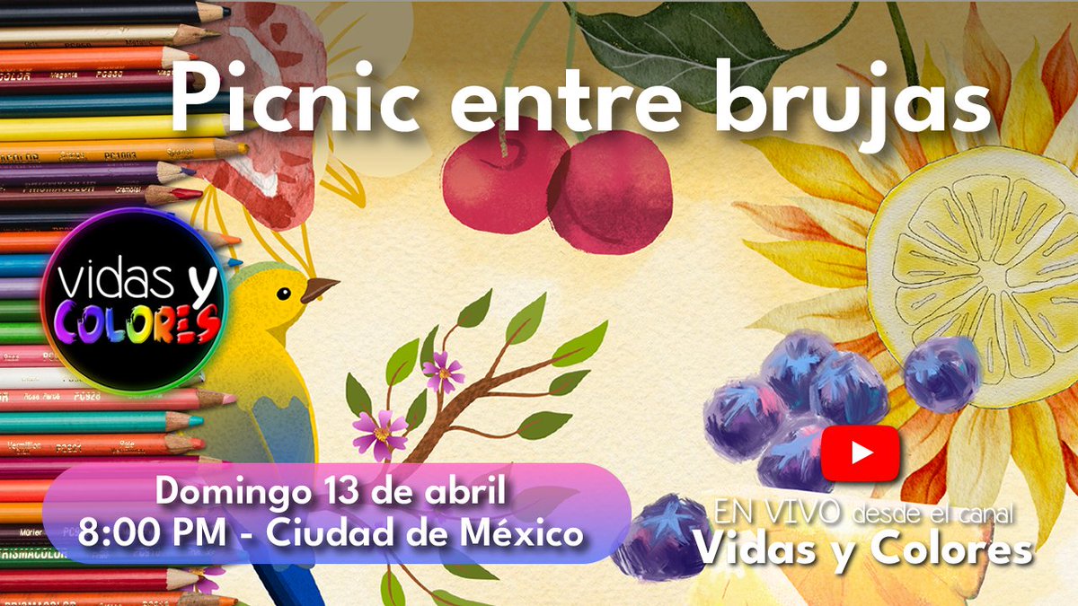 Vidas y Colores (@vidasycolores) on Twitter photo <a href="/vidasycolores/">Vidas y Colores</a> con <a href="/sergiordmx/">Sergio Rodríguez</a> presenta:
Picnic entre brujas
DOM 13 ABR
8 PM MX | UTC-6
youtube.com/live/ygluNpe2g…
#vidasycolores #sergiordmx #entrevista #live #PicnicEntreBrujas #tallerdehierbas #espiritualidad
cc <a href="/papapandatv/">Papá Panda TV</a> <a href="/teatroculturamx/">Teatro y Cultura CDMX</a> <a href="/seropodcast/">SERO podcast</a> <a href="/PinalProduccion/">SPinal(RP)</a> <a href="/vidasycolores/">Vidas y Colores</a> con <a href="/sergiordmx/">Sergio Rodríguez</a> presenta:
Picnic entre brujas
DOM 13 ABR
8 PM MX | UTC-6
youtube.com/live/ygluNpe2g…
#vidasycolores #sergiordmx #entrevista #live #PicnicEntreBrujas #tallerdehierbas #espiritualidad
cc <a href="/papapandatv/">Papá Panda TV</a> <a href="/teatroculturamx/">Teatro y Cultura CDMX</a> <a href="/seropodcast/">SERO podcast</a> <a href="/PinalProduccion/">SPinal(RP)</a>