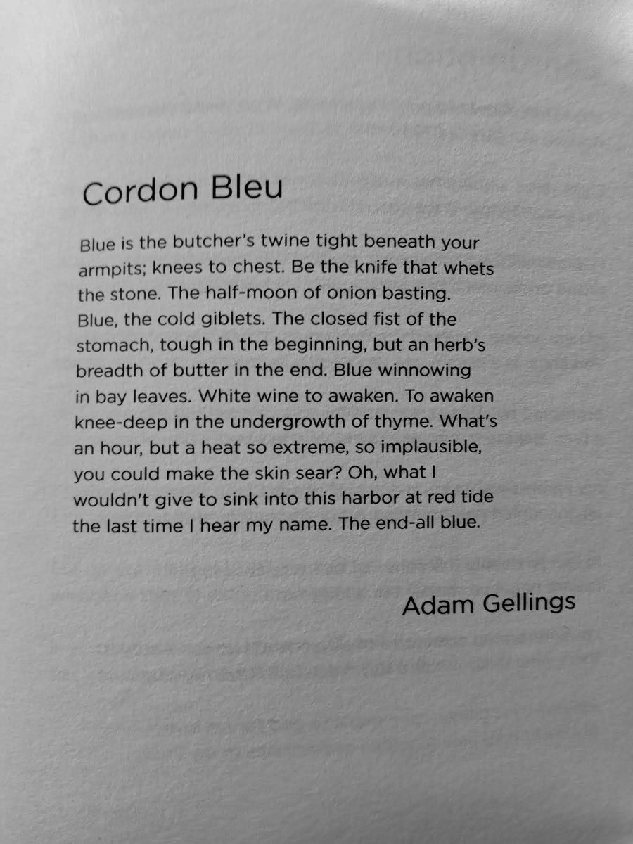adam j. gellings (@adamgellings) on Twitter photo My poem Cordon Bleu from my manuscript in-progress "Blue City" published in the latest issue of <a href="/magmapoetry/">Magma Poetry</a>. Endless thanks to <a href="/PoetLyall/">Aoife Lyall</a> & <a href="/VKennefick/">Dr Victoria Kennefick (She/Her)🍉</a> for curating this fantastic issue. My poem Cordon Bleu from my manuscript in-progress "Blue City" published in the latest issue of <a href="/magmapoetry/">Magma Poetry</a>. Endless thanks to <a href="/PoetLyall/">Aoife Lyall</a> & <a href="/VKennefick/">Dr Victoria Kennefick (She/Her)🍉</a> for curating this fantastic issue.