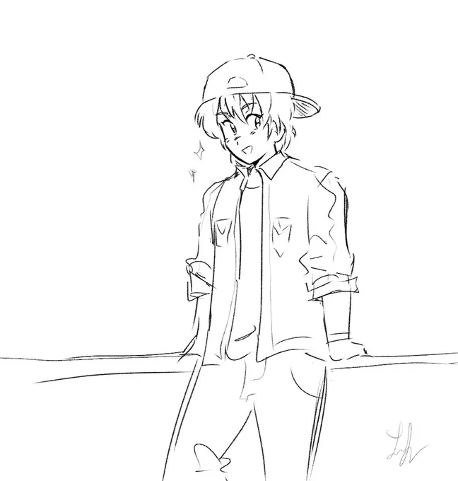 nagisa doodle i scapped but ill share anyway ig #precure 