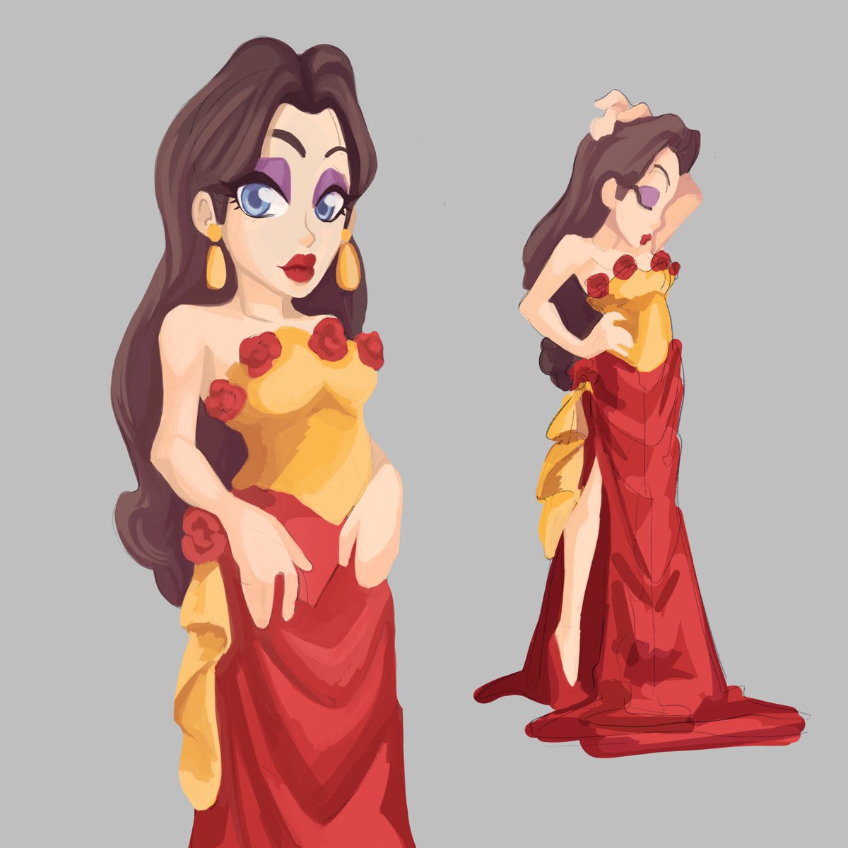 KordeliahMuneca's tweet photo. Had a vision and just sketched out Pauline https://t.co/35Pdewu9ZH