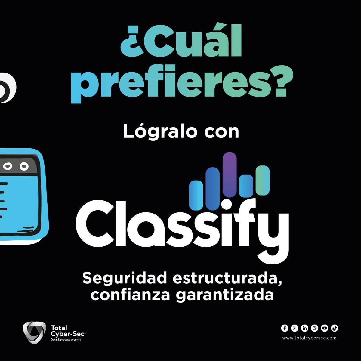 totalcybersec's tweet photo. 🏆 Protege tu empresa antes de que sea tarde. Con #Classify, organiza, clasifica y blinda tu información crítica con una estrategia #DLP efectiva. 🔐 Más información en https://t.co/mc0R4KdeIr #Ciberseguridad #DataLossPrevention https://t.co/43vtWDyXJq
