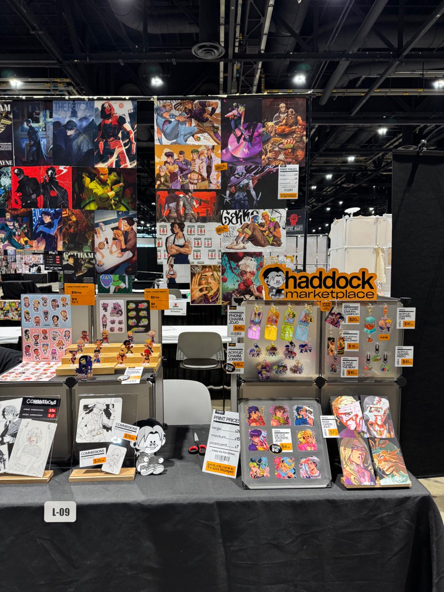 haddockkkk's tweet photo. all set up at #C2E2 booth L9! https://t.co/816T1R98u5