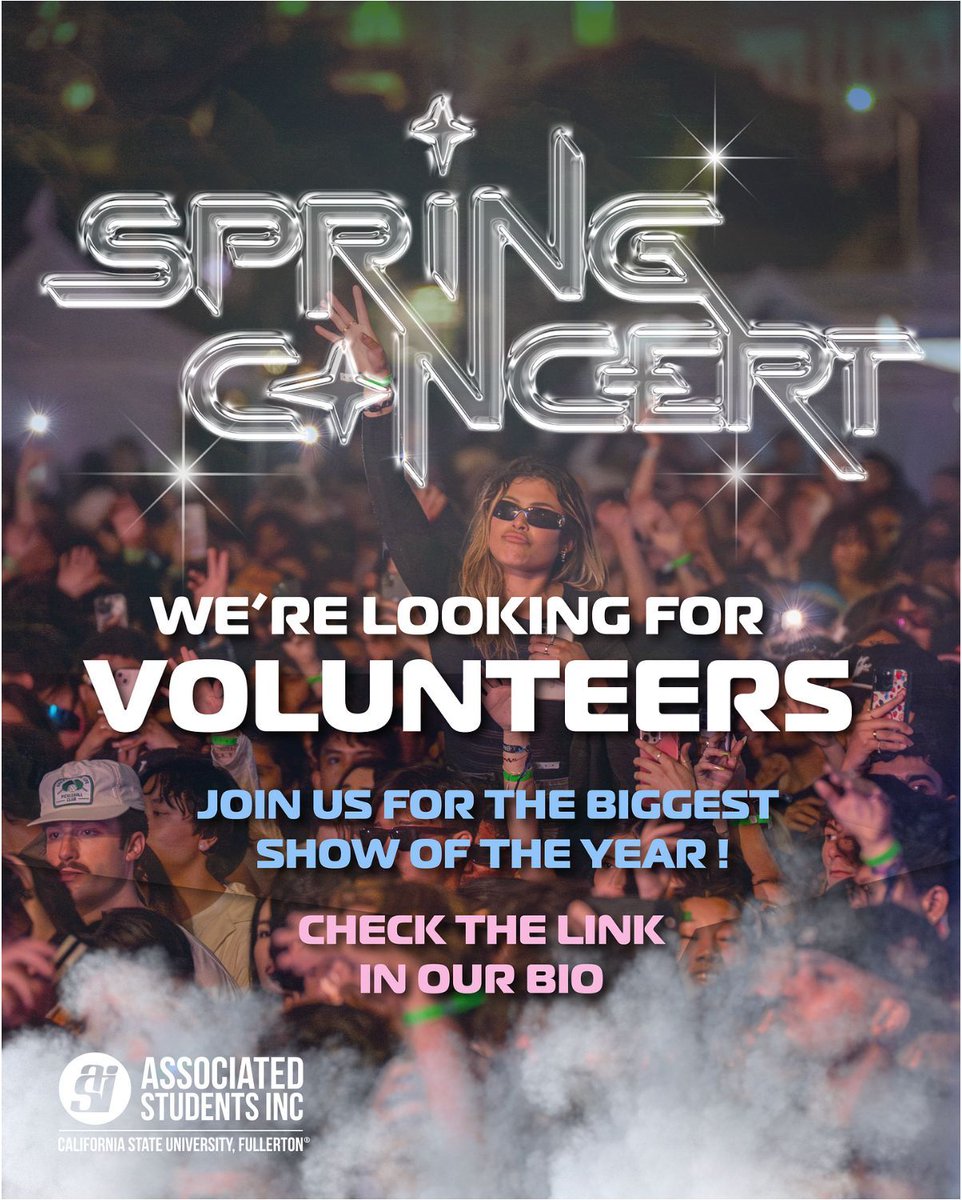 Sign up to be a volunteer for Spring Concert! 🎸 We’re looking for volunteers to help make this night unforgettable. 🌟 Click the link in our bio if you are interest!