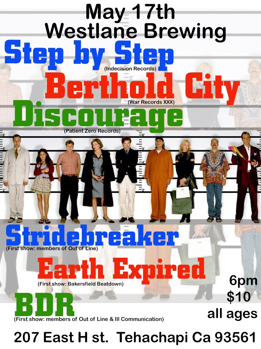 Next Tehachapi show. Couple of the usual suspects and a few new local bands