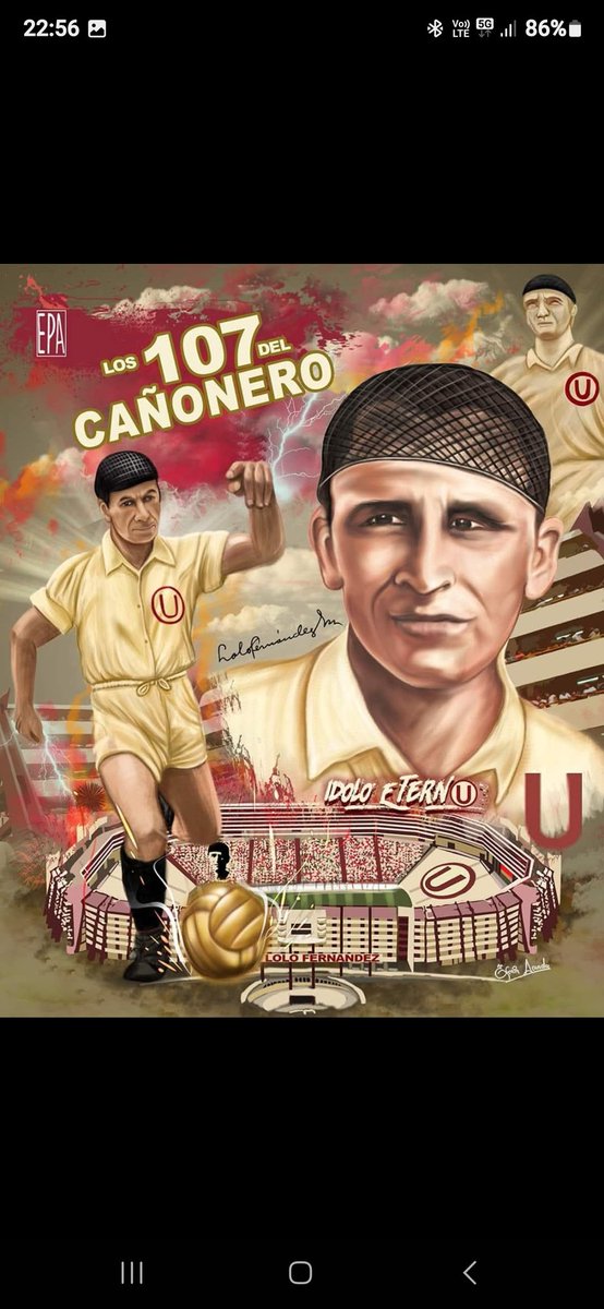 RayMundoFutbol's tweet photo. Lolo Fernández is the all-time greatest player of @Universitario, according to @Odriozola9 

His entire career spent with the Peruvian giants, rejecting offers from Chile, Argentina and Europe to stay loyal to his team 

Even more than 70 years after his last match for Universitario, he is still unquestionably the fans' favourite of all time 🇵🇪 ⚽️ 🔥