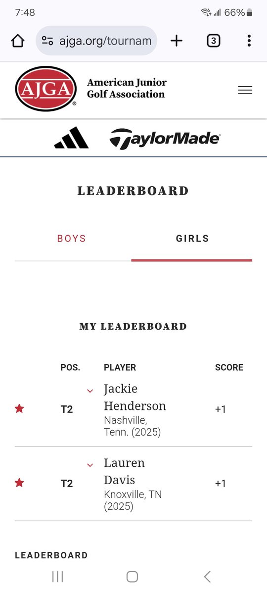 Excited to make it through the <a href="/AJGAGolf/">AJGA</a> Qualifier yesterday with my future <a href="/BelmontWGolf/">BelmontWGolf</a> teammate! <a href="/BGASports/">BGA Athletics</a>