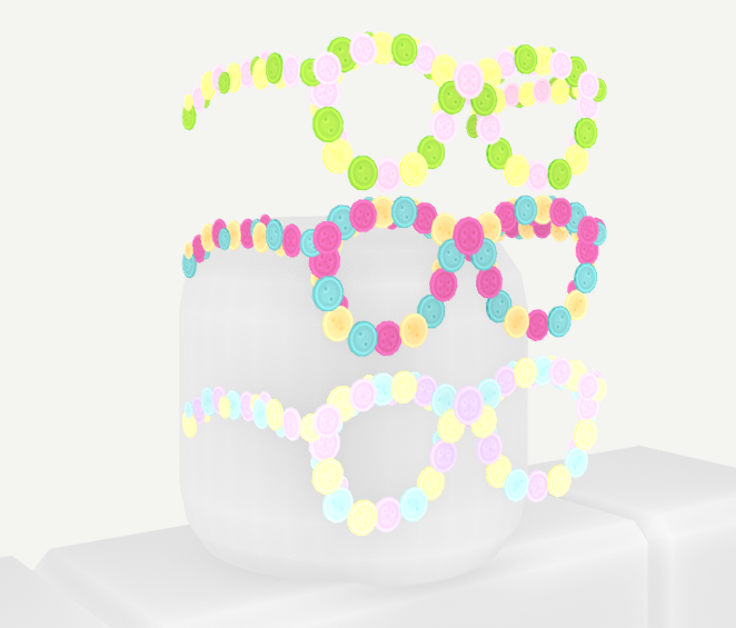 Bwergzoid's tweet photo. Made these cute decora button glasses heh

https://t.co/SRjK73Th5o

#robloxugc #robloxdev #robloxart #robloxshowcase #blender https://t.co/Gb7TEE8aVg