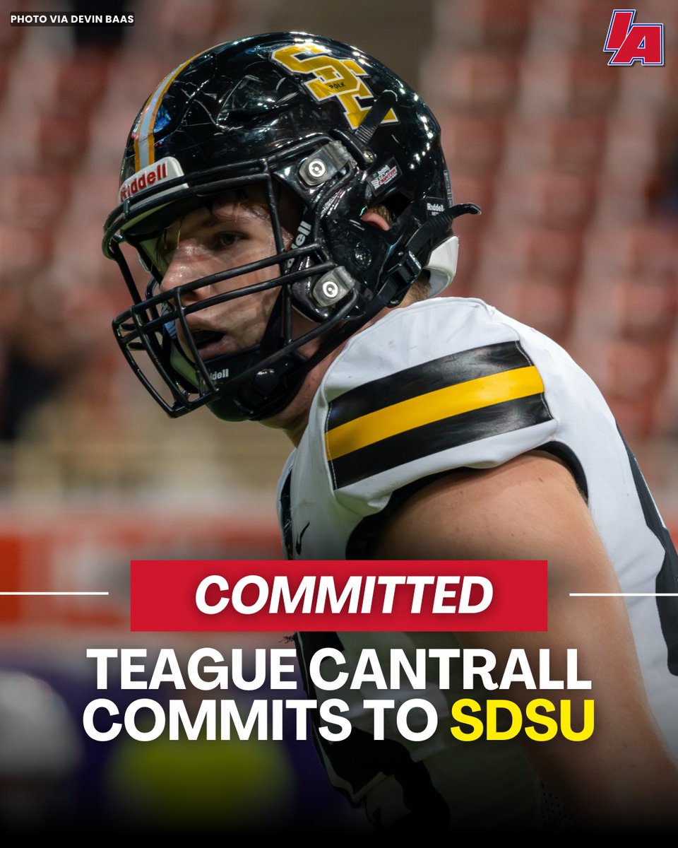 Teague Cantrall has committed to SDSU! 🐰

As a JR, the 6'5", 220lb TE tallied:
🏈 19 REC
🏈 248 YDS
🏈 2 TDS

Cantrall will be a huge piece to SEP's offense next season.

#IAfootball X #iahsfb