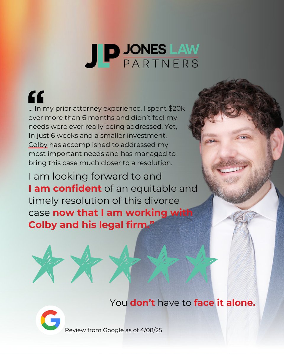 J_Law_Partners's tweet photo. Grateful to be part of the journey toward clarity and justice. 🙏
📞 Let’s discuss your case! Contact me today for a free consultation.

#FamilyLaw #DivorceAttorney #ChildCustody #LegalHelp #LexiVandrey #familylawmediation #joneslawpartners #boise #JonesLawPartners https://t.co/cIyF75VLJS