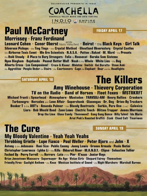 arentyouangeI's tweet photo. 2009 Coachella lineup weighs heavy on my mind today… https://t.co/kc9BTNTCcP