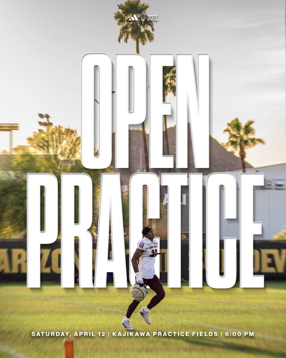 Join us Saturday night for our third Open Practice of Spring Ball!     

🗓️ Saturday, April 12 
⏰ 6:00 PM 
📍 Kajikawa Practice Fields 
🎟️ Free Admission   

#ForksUp /// #ActivateTheValley