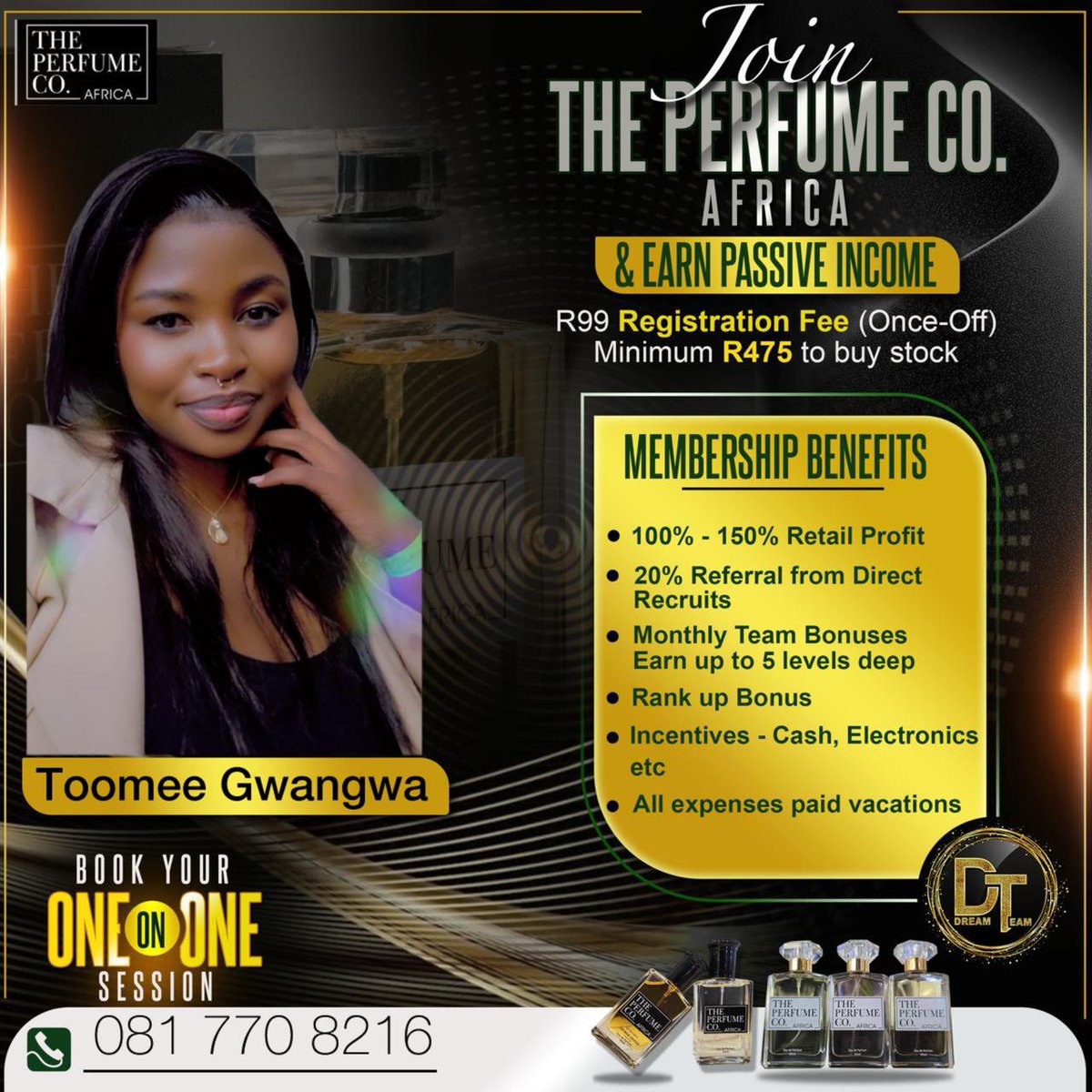Toomee_tee's tweet photo. Start Your Perfume Business Today! 

Registration R99 Once Off 
Follow this link to get started 
https://t.co/Y7VECIIuzI

Courier R180 (To your doorstep) 

30ml
Buy 10x Bottles For R400
Sell Each For R80 - R100

50ml
Buy 5x Bottles For R475
Sell For R200 - R250

081 770 8216 https://t.co/6usQ66npVV