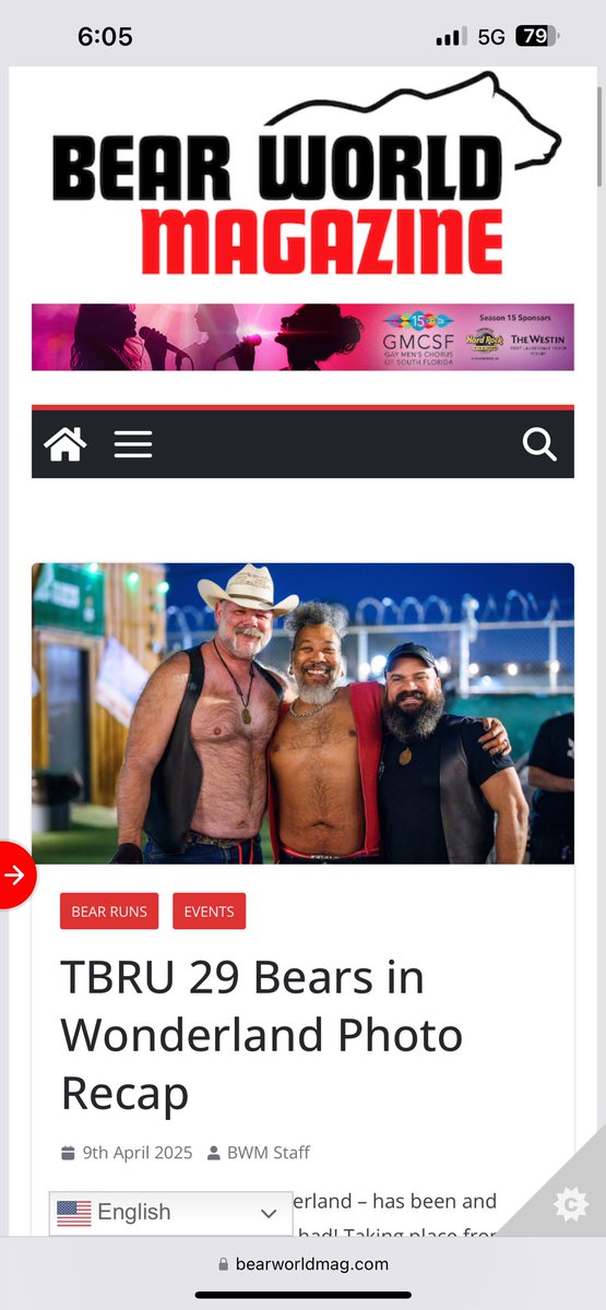 Thank you for the feature <a href="/bearworldmag/">Bear World Magazine</a> 🥰🥰🥰