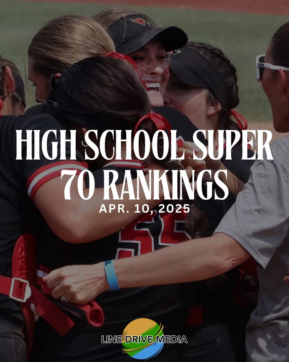 LineDsoftball's tweet photo. Link below to see our second Super 70 High School Rankings of the season!🥎⬇️

🔗: https://t.co/Zif9GBPEua

#linedrivemedia #linedrivesoftball #softball #highschoolsoftball #super70 #rankings https://t.co/JIBpDRH6ls