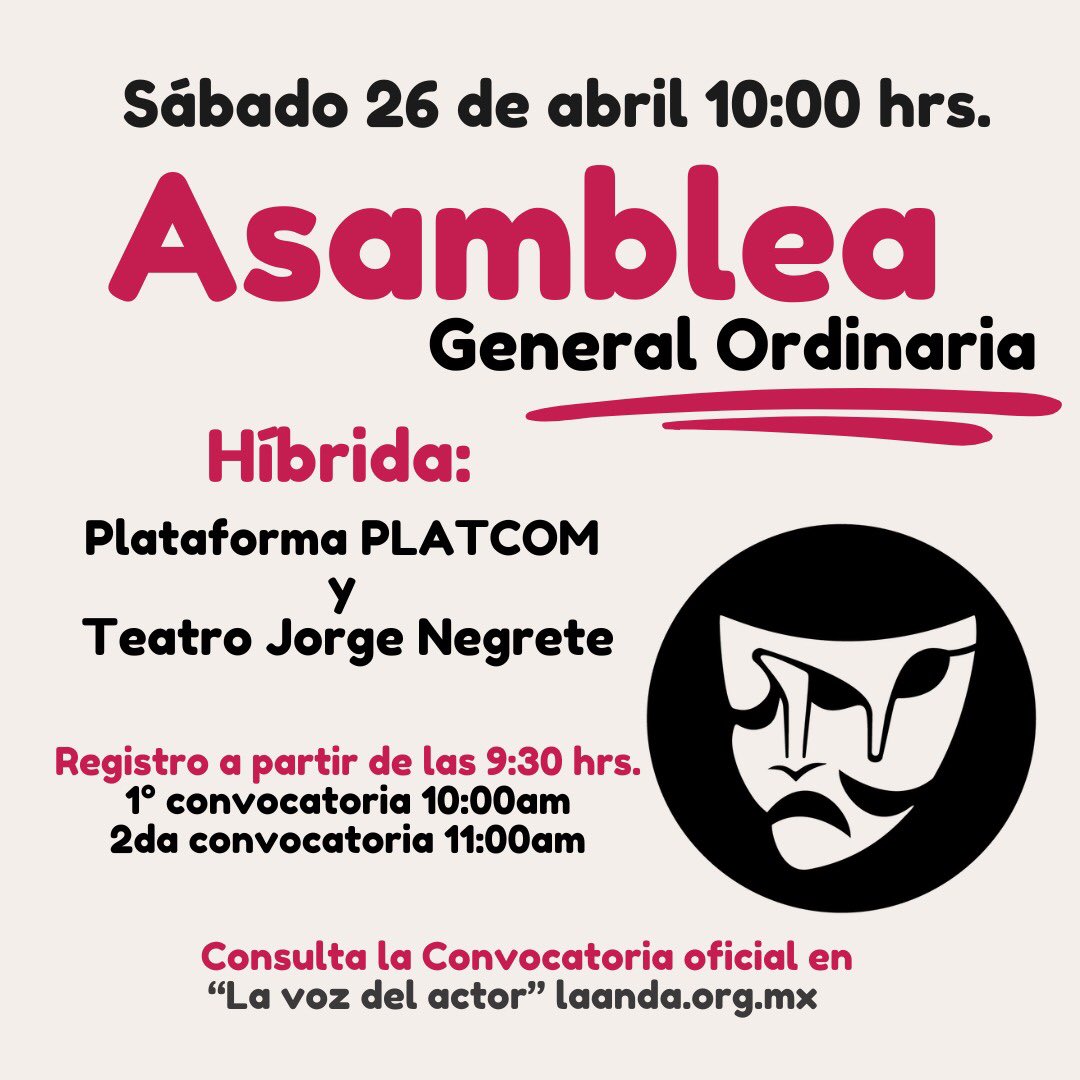 ¡Asiste e Infórmate! Consulta la Convocatoria Oficial en laanda.org.mx👉🏻 laanda.org.mx/la-voz-del-act… #SomosANDA