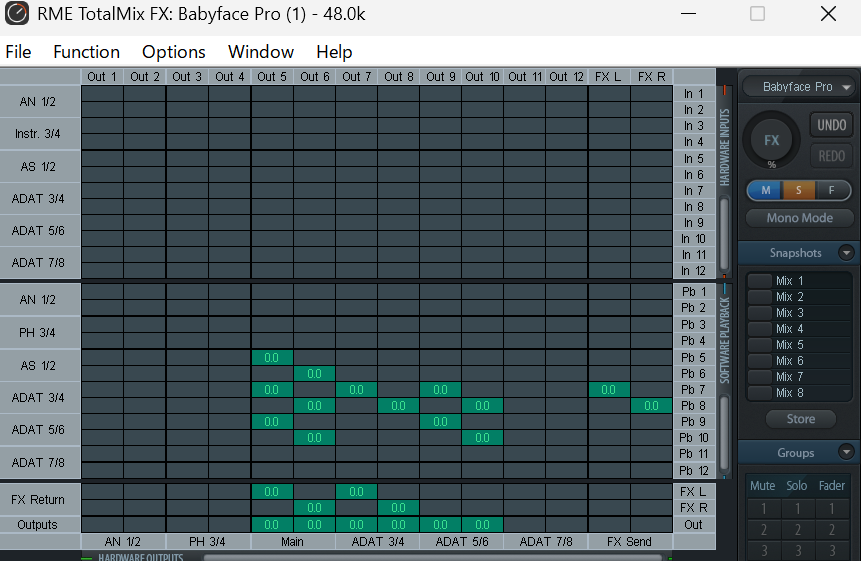 kodama_yuki_VT's tweet photo. #急募　＃拡散希望 　#Babyfacepro
どなたた教えて頂けると助かるんですけど、DAWで音は
ADAT34から音を入れてメインOUTがSA12に流してるんですけど、しゃべってる途中で、２～３秒無音部分ができちゃいます。解決策をご存じの方教えて頂けるとたすかります。

下記ツリーに環境記載します。 https://t.co/VSvCkFOzMl