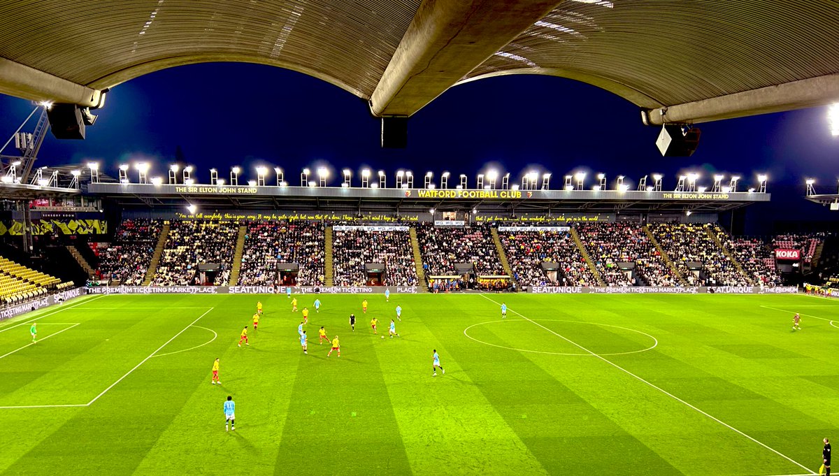 Lee Partridge (@leepartridge16) on Twitter photo Fantastic support & a fantastic performance from the academy players in the semi final of the FA Youth Cup 👏
Watford FC v Man City under the floodlights.
<a href="/WatfordFC/">Watford Football Club</a> <a href="/ManCity/">Manchester City</a>
#Watfordfc #Mancityfc <a href="/EmiratesFACup/">Emirates FA Cup</a> Fantastic support & a fantastic performance from the academy players in the semi final of the FA Youth Cup 👏
Watford FC v Man City under the floodlights.
<a href="/WatfordFC/">Watford Football Club</a> <a href="/ManCity/">Manchester City</a>
#Watfordfc #Mancityfc <a href="/EmiratesFACup/">Emirates FA Cup</a>