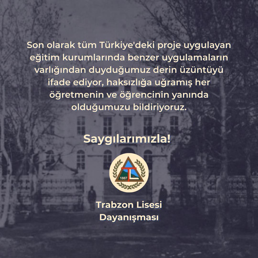 gerginhamsi's tweet photo. Trabzon Lisesi öğretmenleri yalnız değildir!
#lisemedokunma https://t.co/66Pl3Lo8GU