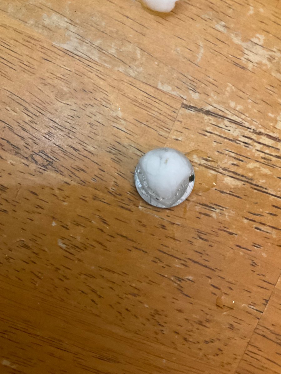 SecKing13's tweet image. Nickel size hail in southern Catoosa County, west of Dalton, Ga @NWSAtlanta #gawx #nwsatlanta