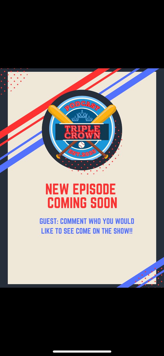 TripleCrownBase's tweet photo. Okay, let’s try to cast out our net and try to get some episodes lined up.. Who’s interested in coming on to talk with the Triple Crown Podcast? @jmahoney_17 @ethanpetry23 @CoachMonteLee @gavin_casas @jgilreath9 @cole_messina @dylaneskew07 https://t.co/eJ1q0zA7AM