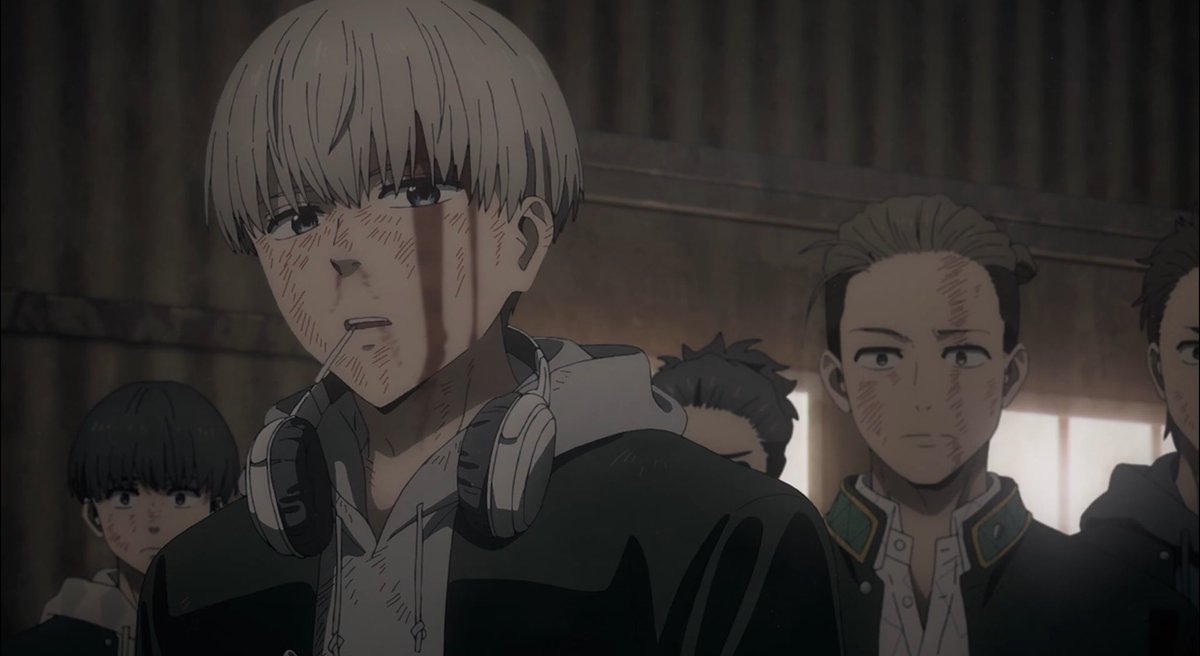 NewBear99's tweet photo. Anzai and Nagato speaking briefly and reconciling their differences thanks to Sakura’s and Kaji’s help😭💗
#WindBreaker #WindBreakerS2 #ウィンブレ #Renkaji #kajiren #梶蓮 #HarukaSakura #Anzai #nagato #WBKS2 #ウィンドブレイカー https://t.co/2CiJAN9yts