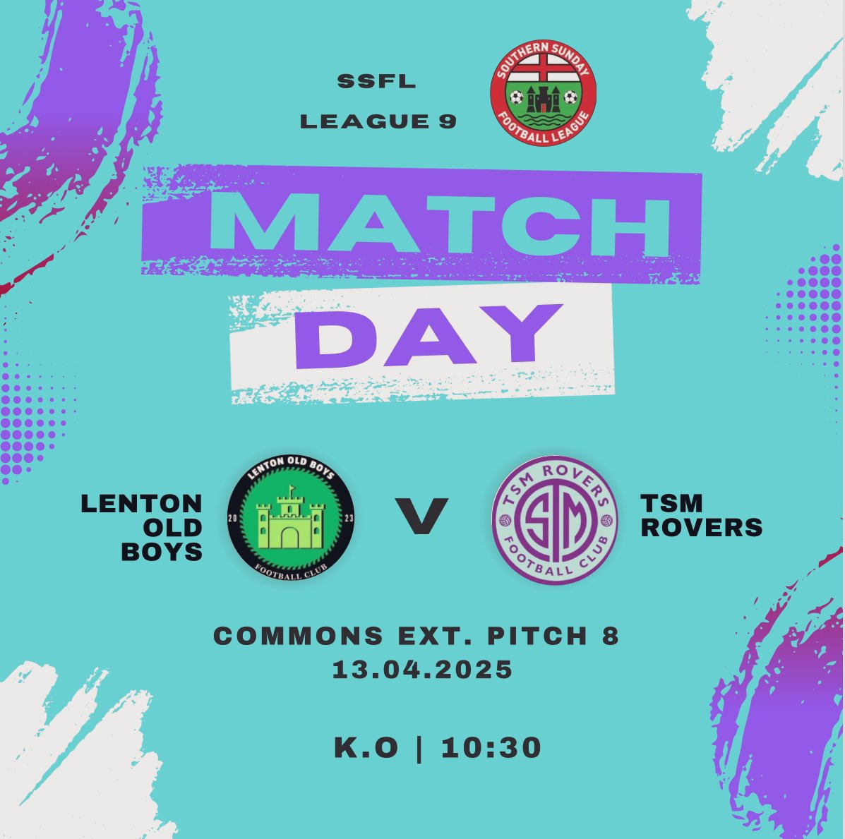 TSM Rovers FC (@tsmrovers1) on Twitter photo ⚽️ Lenton Old Boys vs TSM Rovers ⚽️
TSM play their final game of the season against promotion-chasing Lenton Old Boys. It hasn’t been the season we were hoping for but let’s try end on a high 💪
⏰ 10:30 KO @ Commons Extensions
<a href="/SouthernSunday/">Southern Sunday Football League</a> ⚽️ Lenton Old Boys vs TSM Rovers ⚽️
TSM play their final game of the season against promotion-chasing Lenton Old Boys. It hasn’t been the season we were hoping for but let’s try end on a high 💪
⏰ 10:30 KO @ Commons Extensions
<a href="/SouthernSunday/">Southern Sunday Football League</a>