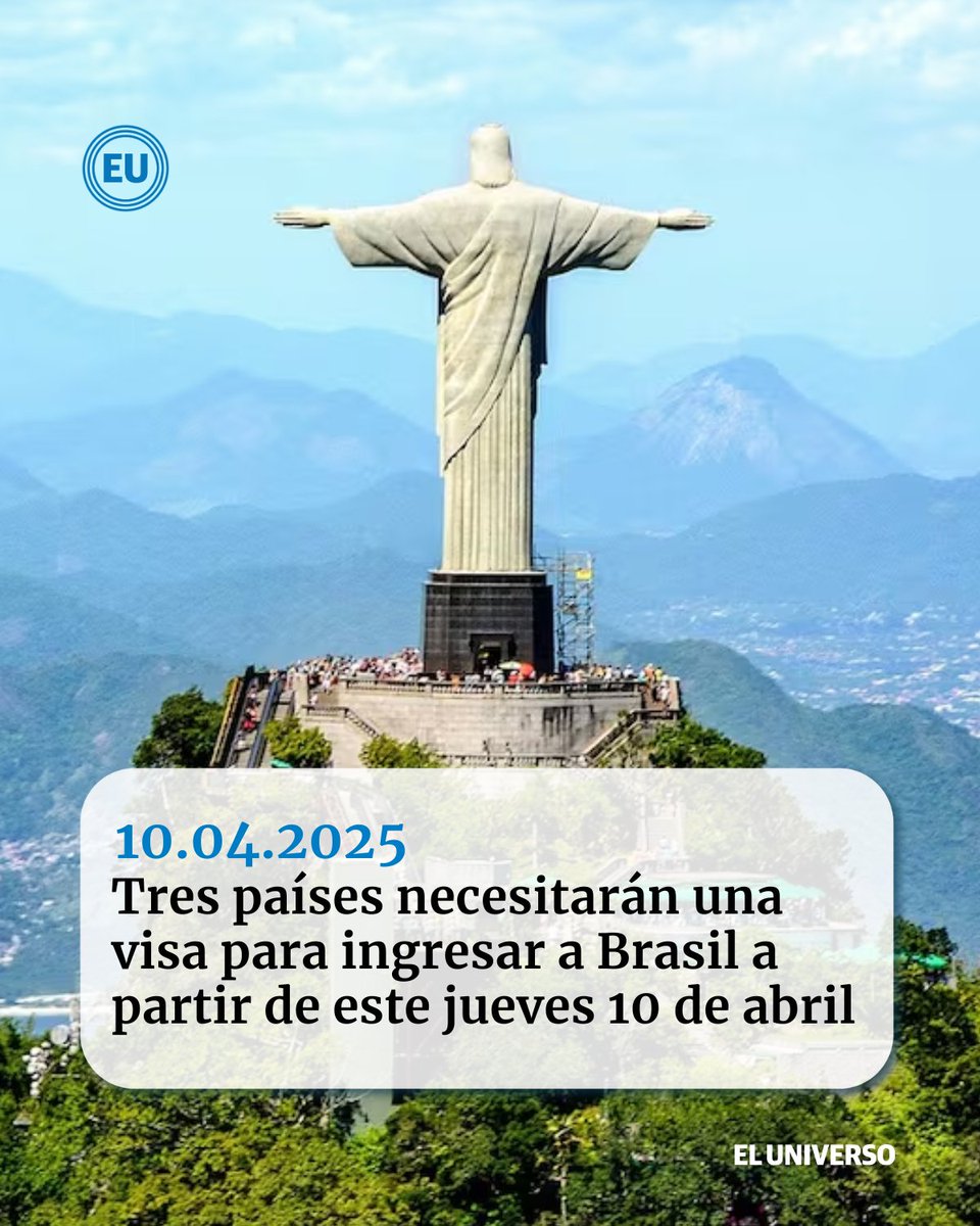 eluniversocom's tweet photo. #Brasil | Los ciudadanos de estos países pueden solicitar una visa electrónica de visita, siempre y cuando sus intenciones de viaje sean por turismo o negocios. https://t.co/TuD4teB2L5 https://t.co/1DMis0q8dE