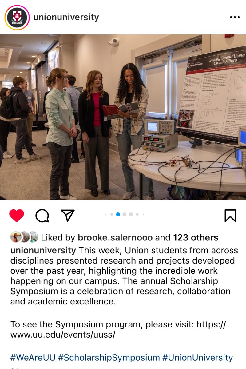 Mia is loving the Mechanical Engineering program at Union University!