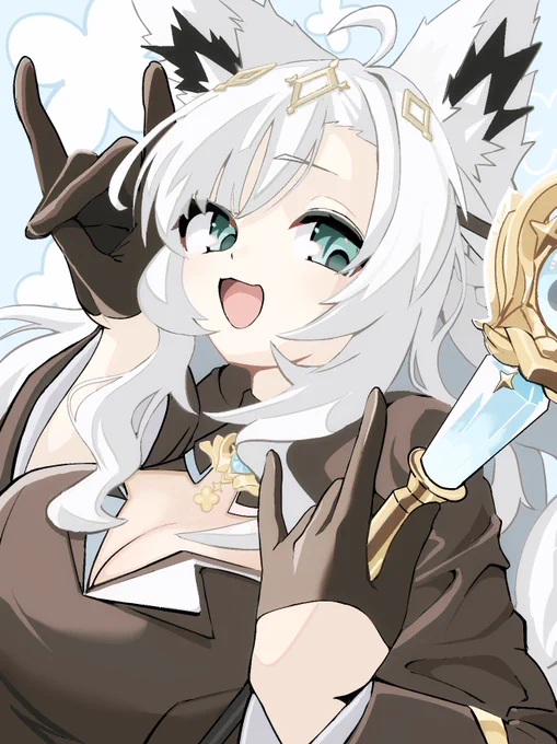 衣装めちゃ似合ってる#絵フブキ#ホロウィッチ 