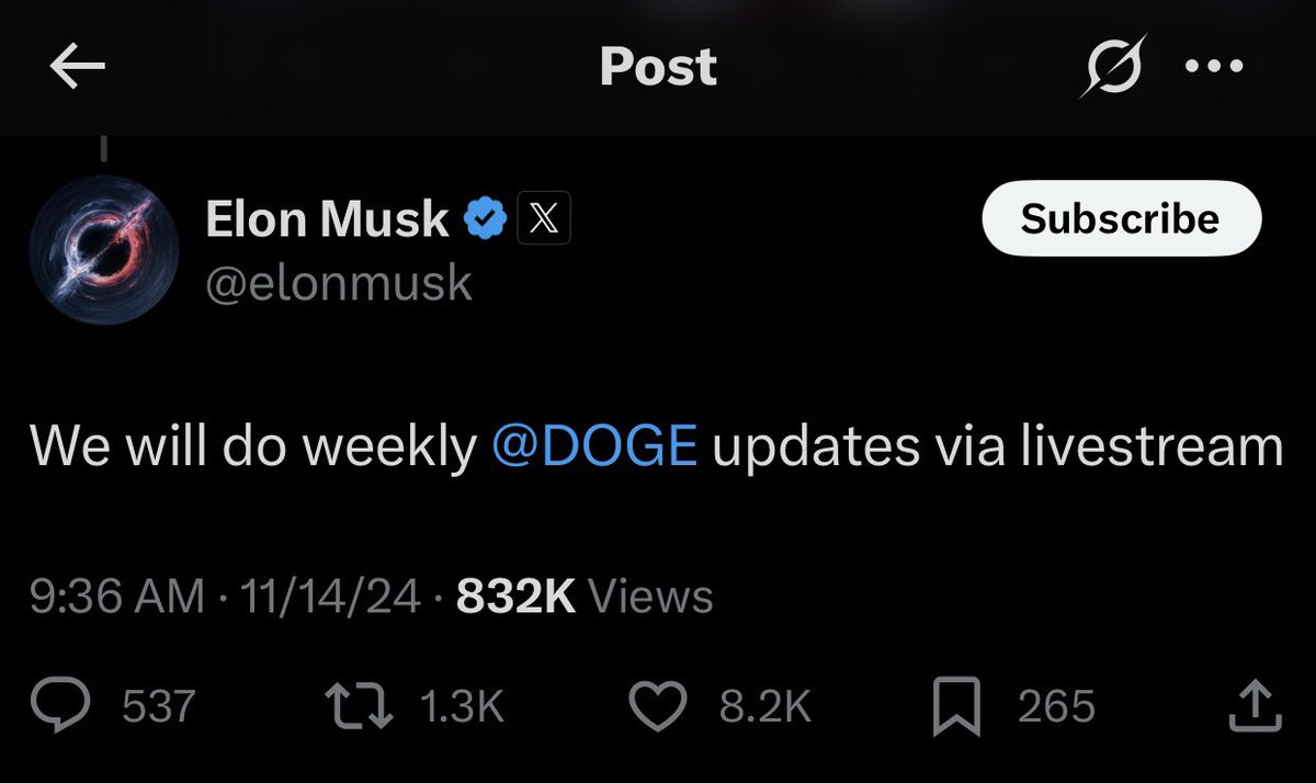mori_abz's tweet photo. @elonmusk Hey Elon, looks like you’ve had a super busy day thanks for all the hard work! Are you hosting a live Dogecast this weekend?👀 https://t.co/kNYdwpzipt