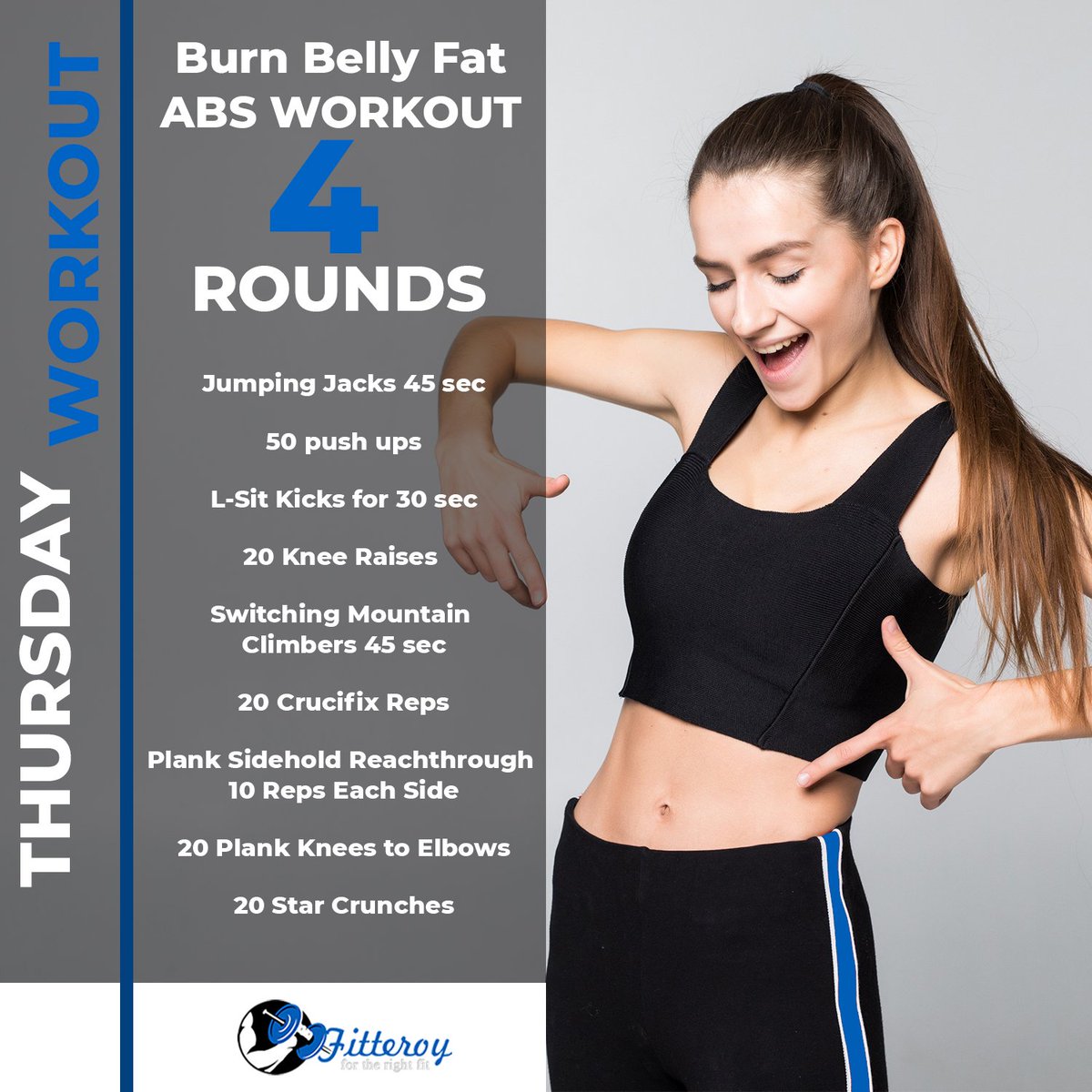 fitteroy's tweet photo. Thursday Workout Plan! 💪💪💪
Subscribe to our Fitteroy Member Club to stay on top of the latest updates from Fitteroy. Be the first to know our new products, blogs, and get exclusive discounts!
.
.
#ThursdayWisdom #thursdaygrind #abs #workout #fitnessfam #Fortherightfit https://t.co/F8g7fkQVnN