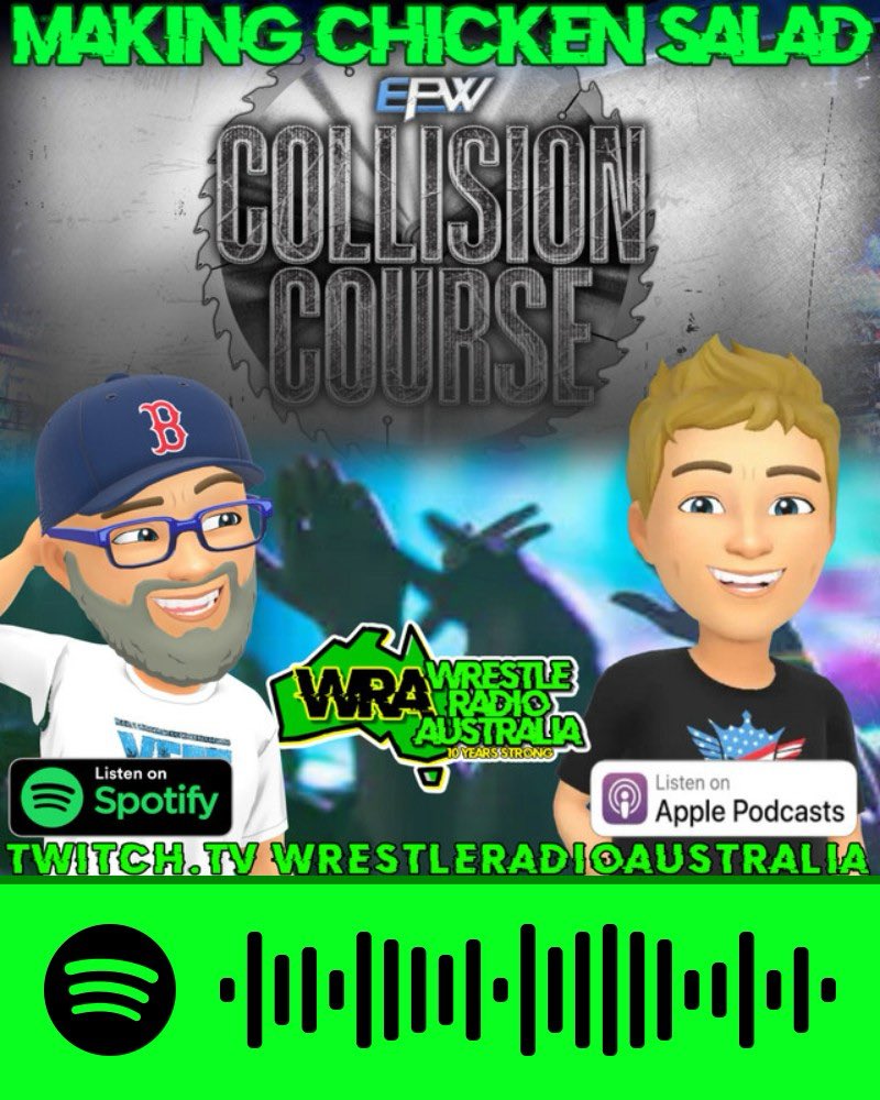 This week we review EPW Collision Course review plus PWA Jess v Chevs preview all that plus we talk AEW Dynasty, how Mania is shaping up, Robbie Eagles tells us we can’t trust F4WOnline &amp; what we thought was Chicken Salad/Shit this week in pro wrestling.
open.spotify.com/episode/4tNFdK…