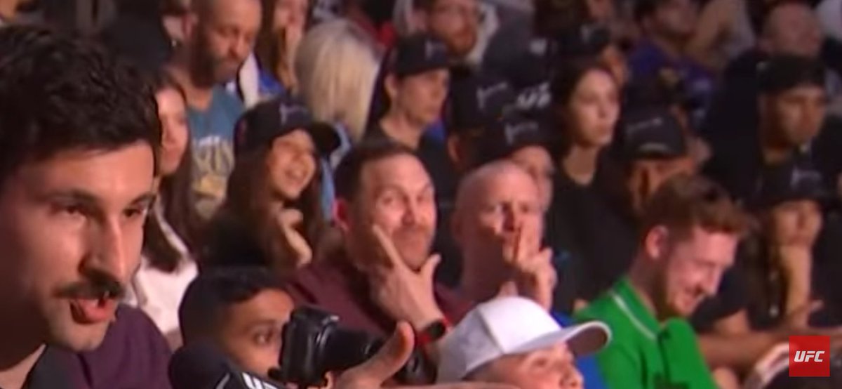 Tremz__'s tweet photo. @Peety_Editor @AdamCatterall 

You boys having a little fun at the presser today!?  Cracked me right up this shot.

#UFC314 #UFC https://t.co/S03UsIVz7b