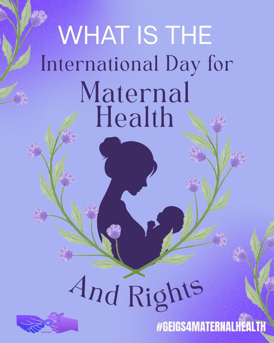 gendereqsurg's tweet photo. 🤰 Tomorrow is #MaternalHealthRightsDay

A day to remind us that maternity care is a RIGHT, yet many women face abuse, neglect &amp; discrimination during childbirth.  

Let’s unite to ensure #HealthForAllMoms 🙌🏻💜

Join the fight! 🌍 🚀
#GenderEquity #GlobalSurgery #GEIGSinAction https://t.co/utBBNatgKI