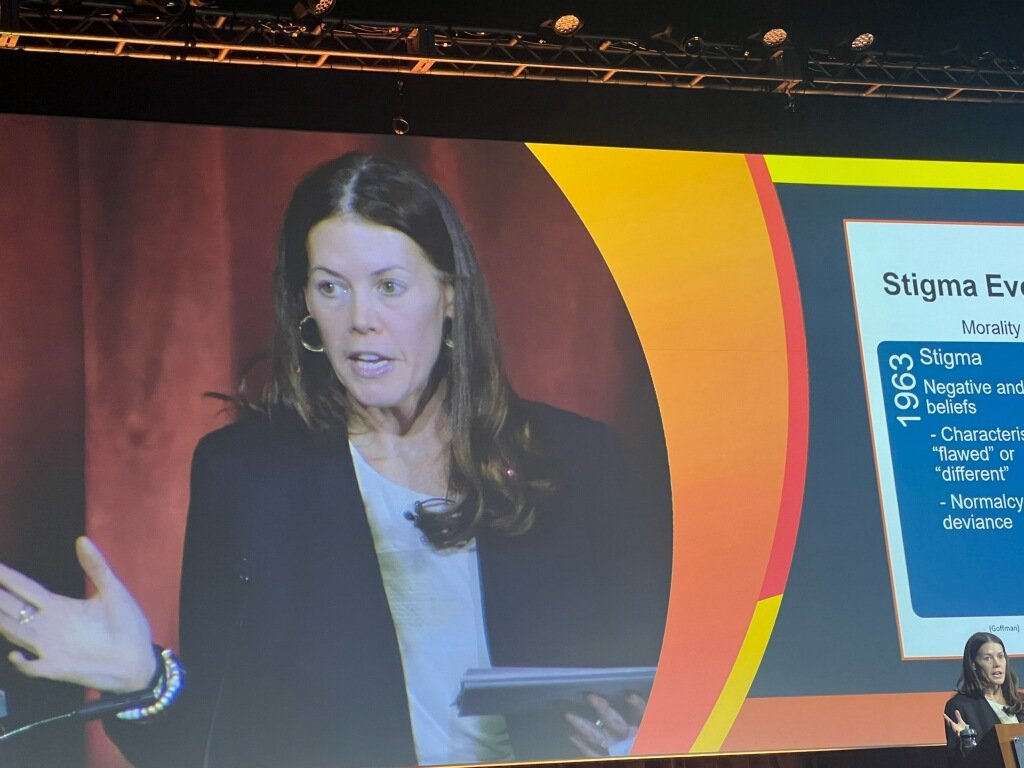colleen1206's tweet photo. Dr. Gretchen McNally presenting about cancer stigma &amp; how it affects patients at #ONSCongress @CCONS614 @OSUCCC_James @oncologynursing https://t.co/dMEropWFtE