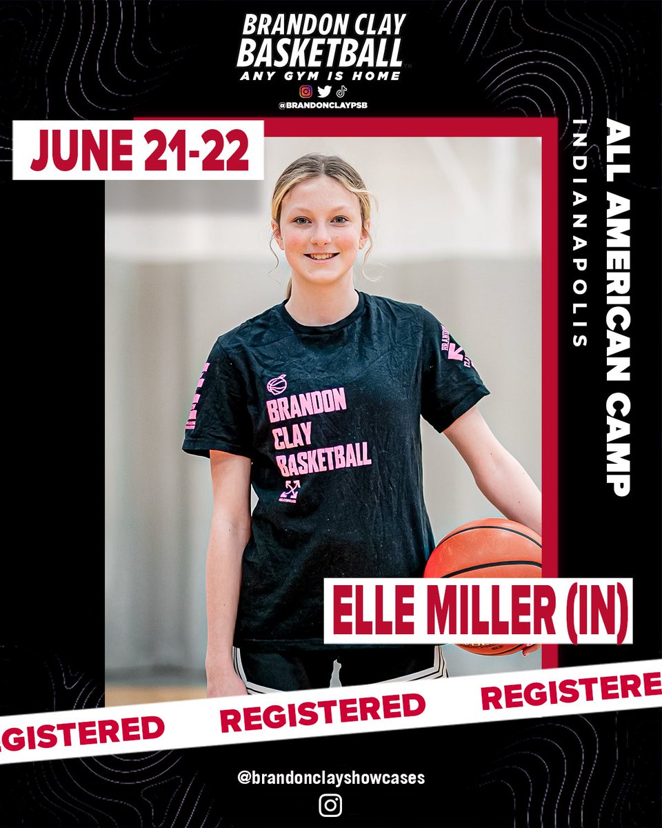 B r a n d o n C l a y (@brandonclaypsb) on Twitter photo <a href="/4_RyleighDavis/">Ryleigh Davis</a> <a href="/MEllison2011/">Miyah E</a> <a href="/AbbyDavis223/">Abby Davis</a> <a href="/MelanieMorgan04/">Melanie Morgan</a> <a href="/ellazakovitch30/">ellazakovitch2030</a> <a href="/nataliemclane21/">Natalie McLane</a> <a href="/AshaPratt2027/">Asha Pratt</a> <a href="/LilaBusenbark/">Lila Busenbark</a> <a href="/Maryrose13__/">Maryrose Felling</a> <a href="/AmeliaR2028/">Amelia Richter</a> <a href="/VinceSmithPSB/">Vincent Smith</a> <a href="/XavierSoHoops/">Xavier Johnson</a> <a href="/Rjones_5/">Rachel Jones</a> <a href="/ZoieWalls2028/">Zoie Walls</a> <a href="/walk_isabella/">Isabella Walk</a> <a href="/IBCWBB/">Indiana Basketball Club</a> <a href="/SEldredge2027/">Sutton Eldredge</a> <a href="/MaggieSimons_27/">Maggie Simons</a> <a href="/LilyJWright/">Lily Wright</a> <a href="/avagallion2026/">Ava Gallion</a> <a href="/aubreykroymann/">@AubreyKroymann</a> <a href="/KatyShepherd27/">Kathryn</a> <a href="/Juliet21Johnson/">Juliet.J.Johnson 🏀</a> <a href="/BClayShowcases/">Brandon Clay Showcases</a> <a href="/ElleMiller2031/">Elle Miller</a> <a href="/IBC14uMiller/">Indiana Basketball Club Jr 3SSB 14U Miller</a> <a href="/ReeseHaselton/">Reese Haselton</a> <a href="/The865Tory/">Tory Strange</a> <a href="/ReeseDavis2030/">Reese Davis</a> <a href="/avagarcia33/">Ava Garcia</a> <a href="/AddisonLeonard_/">Addison Leonard</a> <a href="/AvaMers2027/">Ava Mersinger</a> <a href="/samaustin21/">Samantha Austin</a> <a href="/lindsay_farbman/">Lindsay Farbman</a> Brandon Clay All American 🇺🇸 Camp
Powered x @brandonclaypsb
“The Best Evals & Brand Marketing in 🏀.”
🗓️ June 21-22
📍 Indy
Elle Miller’s graphic is here…
Newest Invitees
<a href="/ChloeD_1/">Chloe Davis</a>
<a href="/J_Spencer2030/">Jayla Spencer</a>
<a href="/ballerbrooke4/">Brooklyn Hanks</a>
<a href="/RhysEverett3/">Rhys Everett</a>
<a href="/laineymcfarlin/">Lainey McFarlin</a>
JOIN getcookie.com/event-director… <a href="/4_RyleighDavis/">Ryleigh Davis</a> <a href="/MEllison2011/">Miyah E</a> <a href="/AbbyDavis223/">Abby Davis</a> <a href="/MelanieMorgan04/">Melanie Morgan</a> <a href="/ellazakovitch30/">ellazakovitch2030</a> <a href="/nataliemclane21/">Natalie McLane</a> <a href="/AshaPratt2027/">Asha Pratt</a> <a href="/LilaBusenbark/">Lila Busenbark</a> <a href="/Maryrose13__/">Maryrose Felling</a> <a href="/AmeliaR2028/">Amelia Richter</a> <a href="/VinceSmithPSB/">Vincent Smith</a> <a href="/XavierSoHoops/">Xavier Johnson</a> <a href="/Rjones_5/">Rachel Jones</a> <a href="/ZoieWalls2028/">Zoie Walls</a> <a href="/walk_isabella/">Isabella Walk</a> <a href="/IBCWBB/">Indiana Basketball Club</a> <a href="/SEldredge2027/">Sutton Eldredge</a> <a href="/MaggieSimons_27/">Maggie Simons</a> <a href="/LilyJWright/">Lily Wright</a> <a href="/avagallion2026/">Ava Gallion</a> <a href="/aubreykroymann/">@AubreyKroymann</a> <a href="/KatyShepherd27/">Kathryn</a> <a href="/Juliet21Johnson/">Juliet.J.Johnson 🏀</a> <a href="/BClayShowcases/">Brandon Clay Showcases</a> <a href="/ElleMiller2031/">Elle Miller</a> <a href="/IBC14uMiller/">Indiana Basketball Club Jr 3SSB 14U Miller</a> <a href="/ReeseHaselton/">Reese Haselton</a> <a href="/The865Tory/">Tory Strange</a> <a href="/ReeseDavis2030/">Reese Davis</a> <a href="/avagarcia33/">Ava Garcia</a> <a href="/AddisonLeonard_/">Addison Leonard</a> <a href="/AvaMers2027/">Ava Mersinger</a> <a href="/samaustin21/">Samantha Austin</a> <a href="/lindsay_farbman/">Lindsay Farbman</a> Brandon Clay All American 🇺🇸 Camp
Powered x @brandonclaypsb
“The Best Evals & Brand Marketing in 🏀.”
🗓️ June 21-22
📍 Indy
Elle Miller’s graphic is here…
Newest Invitees
<a href="/ChloeD_1/">Chloe Davis</a>
<a href="/J_Spencer2030/">Jayla Spencer</a>
<a href="/ballerbrooke4/">Brooklyn Hanks</a>
<a href="/RhysEverett3/">Rhys Everett</a>
<a href="/laineymcfarlin/">Lainey McFarlin</a>
JOIN getcookie.com/event-director…