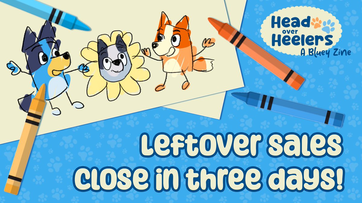 Head Over Heelers: A Bluey Zine tweet media