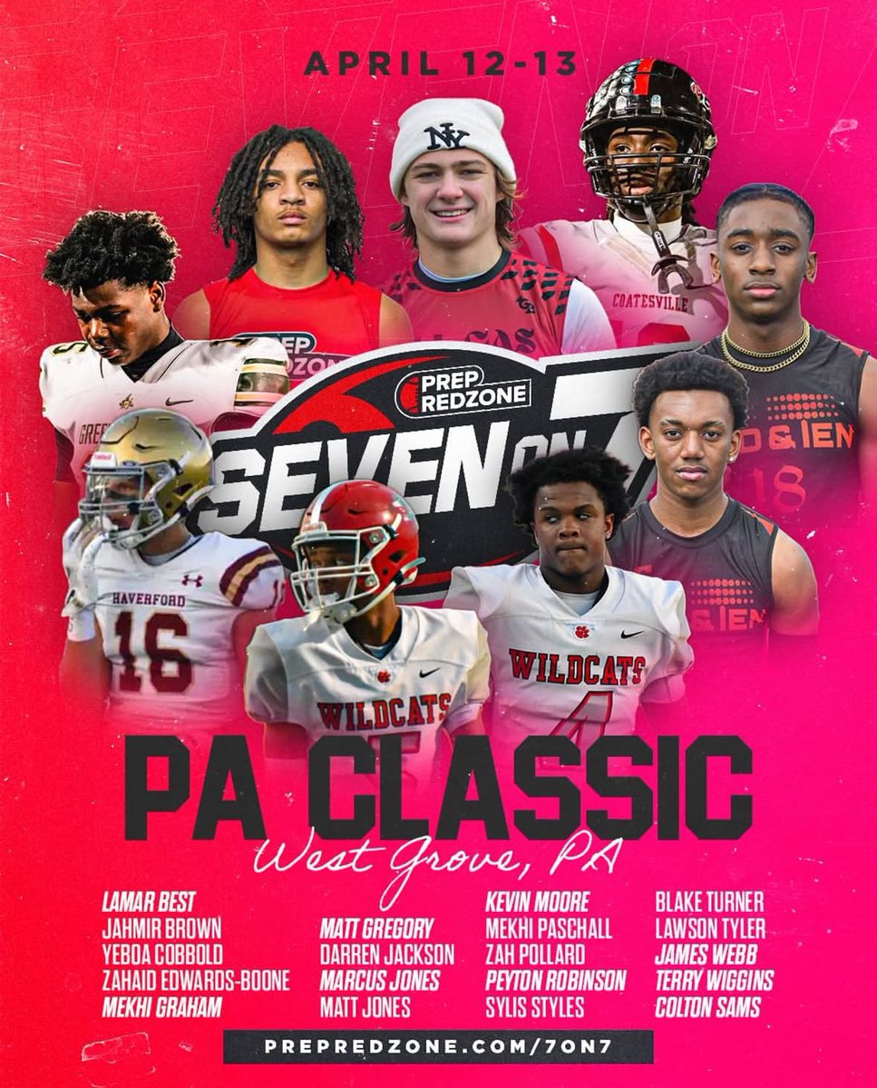 JCarbajal_3's tweet image. I’ll be competing in the Prep Redzone 
PA Classic 7v7 tournament this weekend with Phillys Finest (18U black) 
8am: vs 724 Elite Silver
9am: vs AA Elite 
10:30am: vs DX 
@LanceFrazier15 @PRZPAvic @PrepRedzone @PrepRedzonePA @carljfred @footballcoach79 @EdOBrienCFB  @ArlenHarrisSr